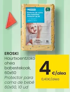 Oferta de Eroski - Protector Para Cama De Bebé  por 4€ en Eroski