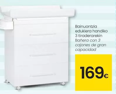 Oferta de Bañera Con 3 Cajones De Gran Capacidad por 169€ en Eroski