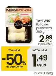 Oferta de Ta Tung - Rollo De Primavera por 2,99€ en Eroski