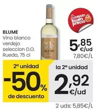 Oferta de Blume - Vino Blanco Verdejo Seleccion D.O. Rueda por 5,85€ en Eroski