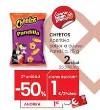 Oferta de Cheetos - Aperitivo Sabor A Queso Pandilla por 2€ en Eroski