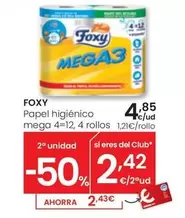 Oferta de Foxy - Papel Higiénico Mega por 4,85€ en Eroski