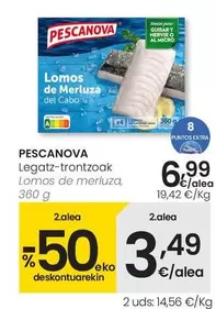 Oferta de Pescanova - Lomos De Merluza por 6,99€ en Eroski