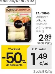 Oferta de Ta Tung - Rollo De Primavera por 2,99€ en Eroski