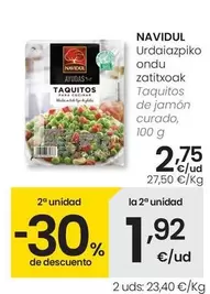 Oferta de Navidul - Taquitos De Jamon Curado por 2,75€ en Eroski