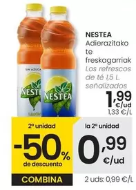 Oferta de Nestea - Los Refrescos De Te Señalizados por 1,99€ en Eroski