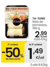 Oferta de Ta Tung - Rollo De Primavera por 2,99€ en Eroski