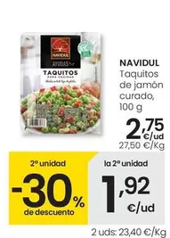 Oferta de Navidul - Taquitos De Jamon Curado por 2,75€ en Eroski