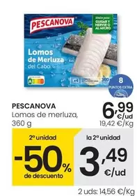 Oferta de Pescanova - Lomos De Merluza por 6,99€ en Eroski