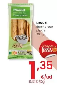 Oferta de Eroski - Barrita Con Pipas por 1,35€ en Eroski