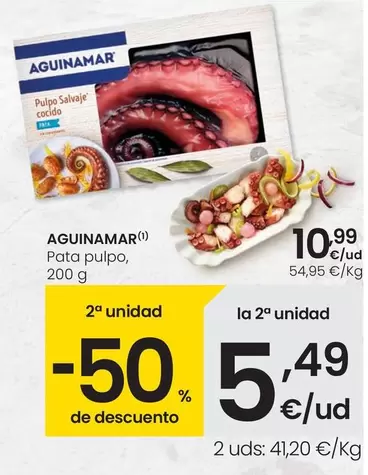 Oferta de Aguinamar - Pata Pulpo por 10,99€ en Eroski