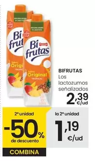 Oferta de Bifrutas - Los Lactoumos Senalizados por 2,39€ en Eroski