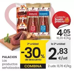 Oferta de Palacios - Productos por 4,05€ en Eroski