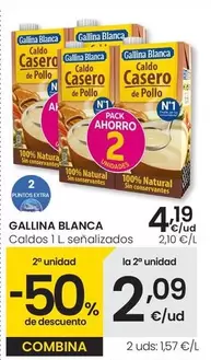 Oferta de Gallina Blanca - Caldos por 4,19€ en Eroski