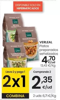 Oferta de Verleal - Platos Preparados  por 4,7€ en Eroski