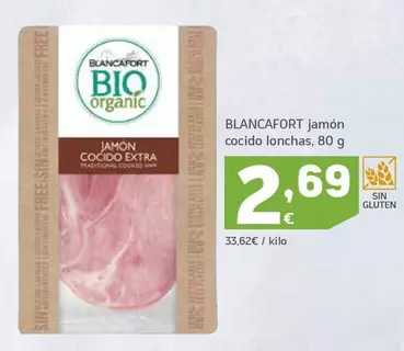 Oferta de Blancafort - Jamon Cocido Lonchas por 2,69€ en HiperDino