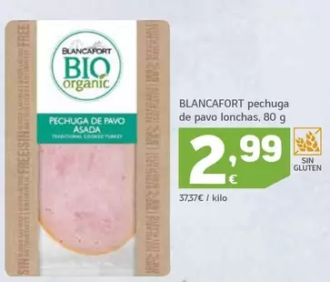 Oferta de Blancafort - Pechuga De Pavo Lonchas por 2,99€ en HiperDino