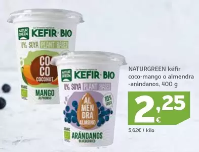 Oferta de Naturgreen - Kefir Coco-mango O Almendra por 2,25€ en HiperDino