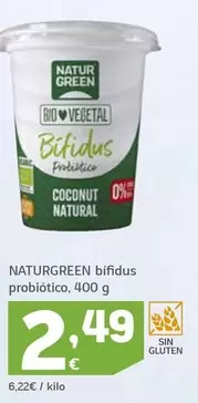 Oferta de Naturgreen - Bifidus Probiotico por 2,49€ en HiperDino