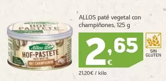 Oferta de Champignon - Pate Vegetal Con Champiñones por 2,65€ en HiperDino