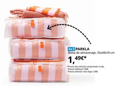 Oferta de Parkla - Bolsa De Almacenaje por 1,49€ en IKEA