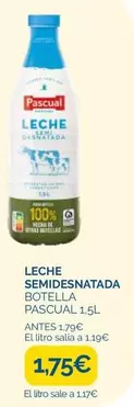 Oferta de Pascual - Leche Semidesnatada por 1,75€ en Supermercados La Despensa