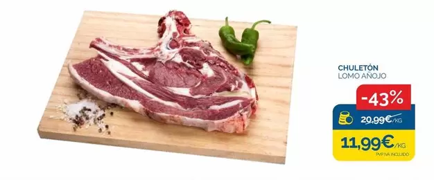 Oferta de Chuletón por 11,99€ en Supermercados La Despensa