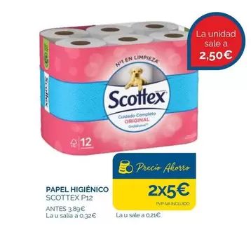 Oferta de Scottex - Papel Higiénico por 5€ en Supermercados La Despensa