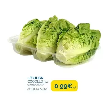 Oferta de Lechuga Cogollo 3u por 0,99€ en Supermercados La Despensa