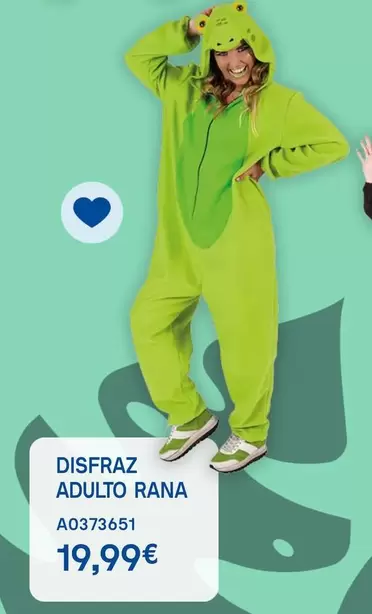 Oferta de Disfraz Adulto Rana por 19,99€ en Juguettos