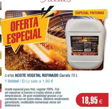 Oferta de Abordo - Aceite Vegetal Refinado por 18,95€ en Abordo