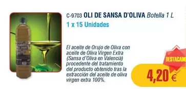 Oferta de Oli De Sansa D'Oliva por 4,2€ en Abordo