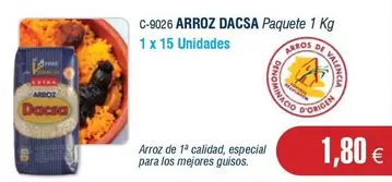 Oferta de Dacsa - Arroz por 1,8€ en Abordo