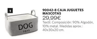 Oferta de Caja Juguetes Mascotas por 29,99€ en Cristian Lay