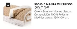 Oferta de Manta Multiusos  por 29,99€ en Cristian Lay