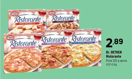 Oferta de Dr Oetker - Pizza Ristorante por 2,89€ en Coviran