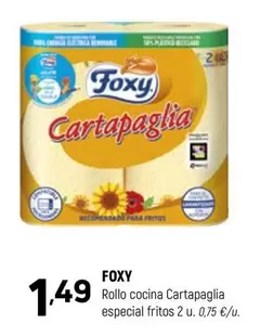 Oferta de Foxy - Rollo Cocina Cartapaglia Especial Fritos por 1,49€ en Coviran