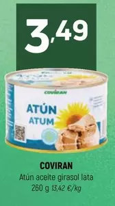 Oferta de Coviran - Atun Aceite Girasol Lata por 3,49€ en Coviran