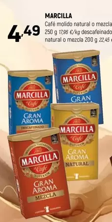 Oferta de Marcilla - Cafe Molido Natural O Mezcla por 4,49€ en Coviran