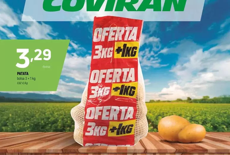 Oferta de Patata por 3,29€ en Coviran