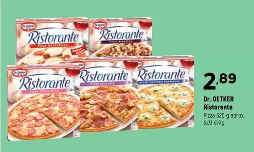 Oferta de Dr Oetker - Pizza Ristorante por 2,89€ en Coviran