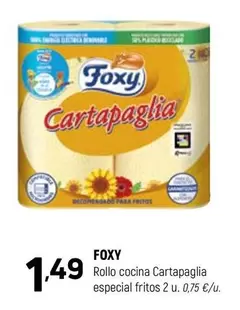 Oferta de Foxy - Rollo Cocina Cartapaglia Especial Fritos por 1,49€ en Coviran