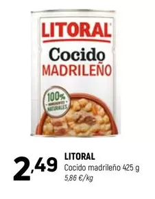 Oferta de Litoral - Cocido Madrileno por 2,49€ en Coviran