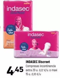 Oferta de Indasec - Discreet por 4,45€ en Coviran