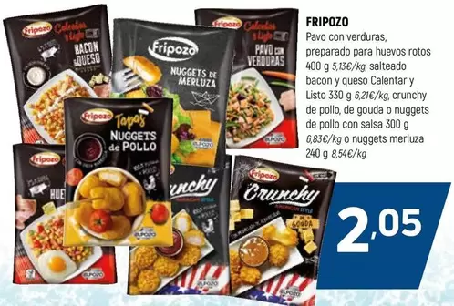 Oferta de Fripozo - Pavo Con Verduras por 2,05€ en Coviran