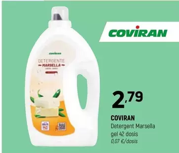 Oferta de Coviran - Detergent Marsella Gel por 2,79€ en Coviran