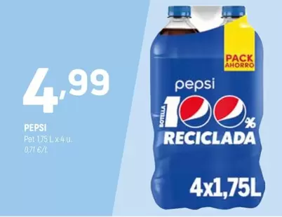 Oferta de Pepsi - Pet 175lx4u por 4,99€ en Coviran