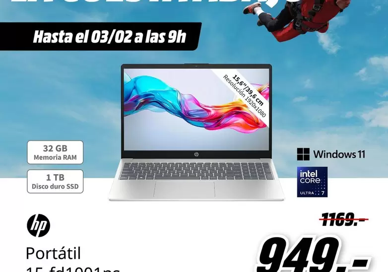 Oferta de Ram - Portátil por 949€ en MediaMarkt