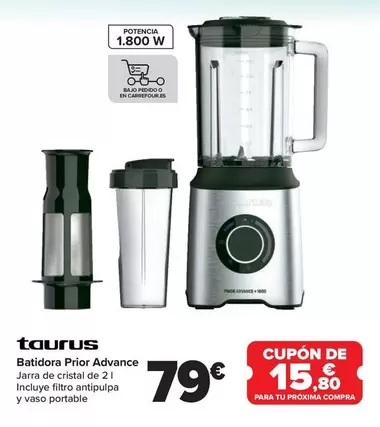 Oferta de Taurus - Batidora Prior Advance por 79€ en Carrefour