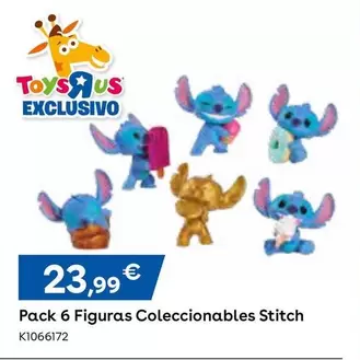 Oferta de Pack 6 Figuras Coleccionables Stitch por 23,99€ en ToysRus